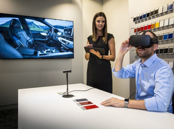 Virtual Reality in showroom: Audi bekijken met 3D headset